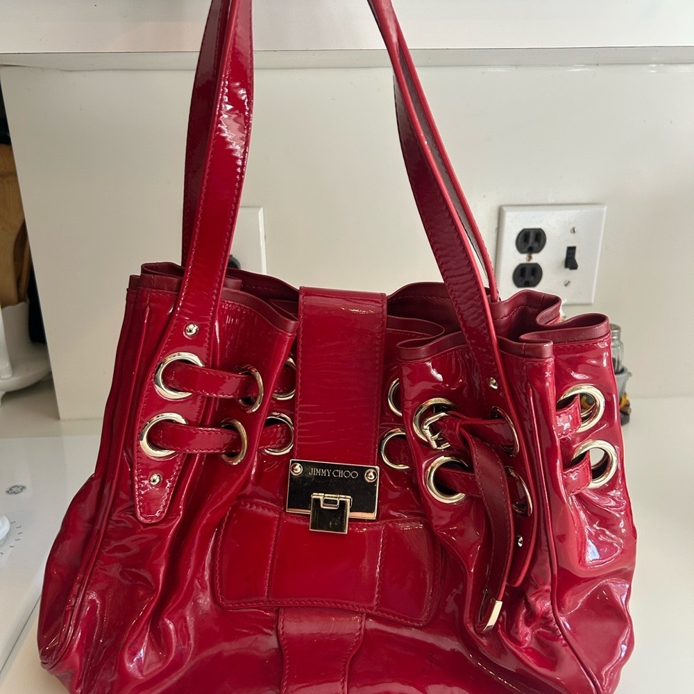 JIMMY CHOO Patent Leather Women's Bag